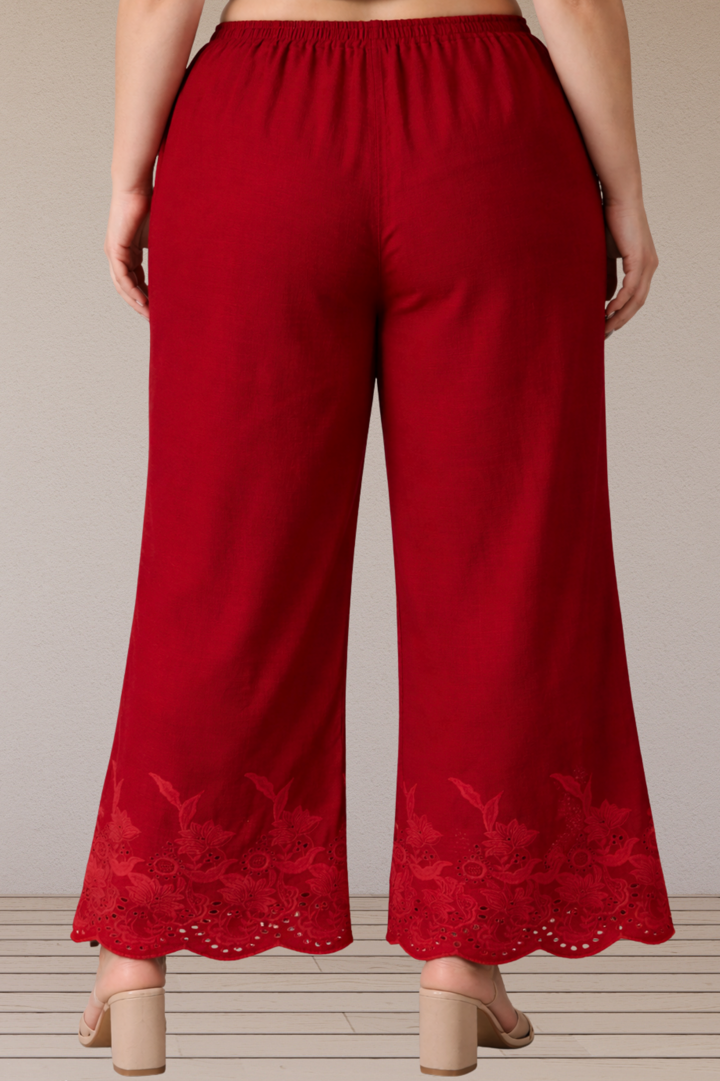 Maroon Georgette Palazzo