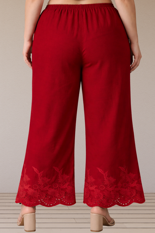 Maroon Georgette Palazzo