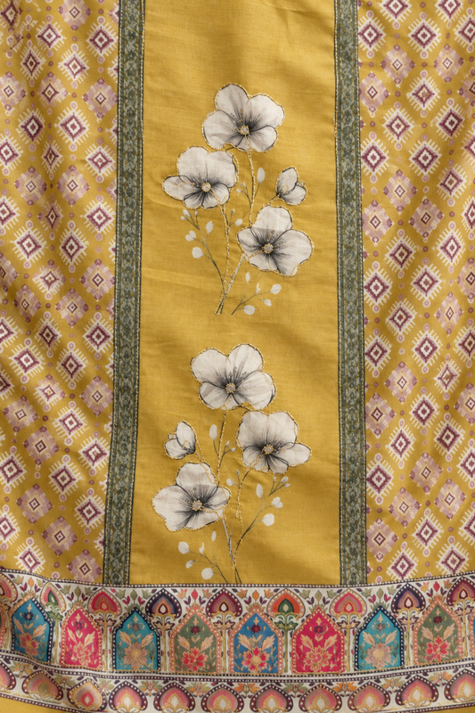 Masala Mint Fancy Suit With Aari Work
