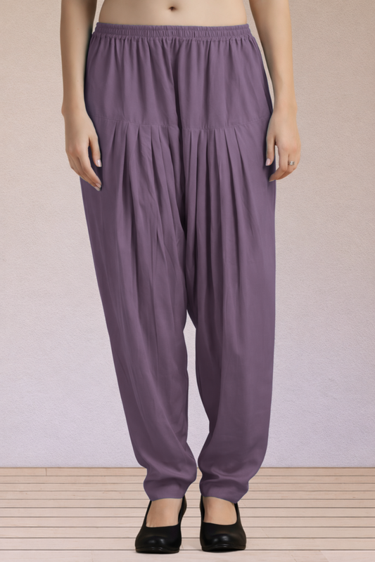 Mauve Easy Fit Rayon Salwar