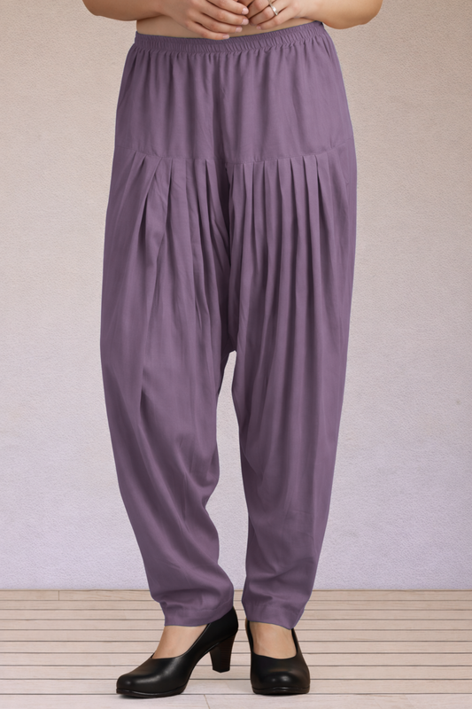 Mauve Easy Fit Rayon Salwar