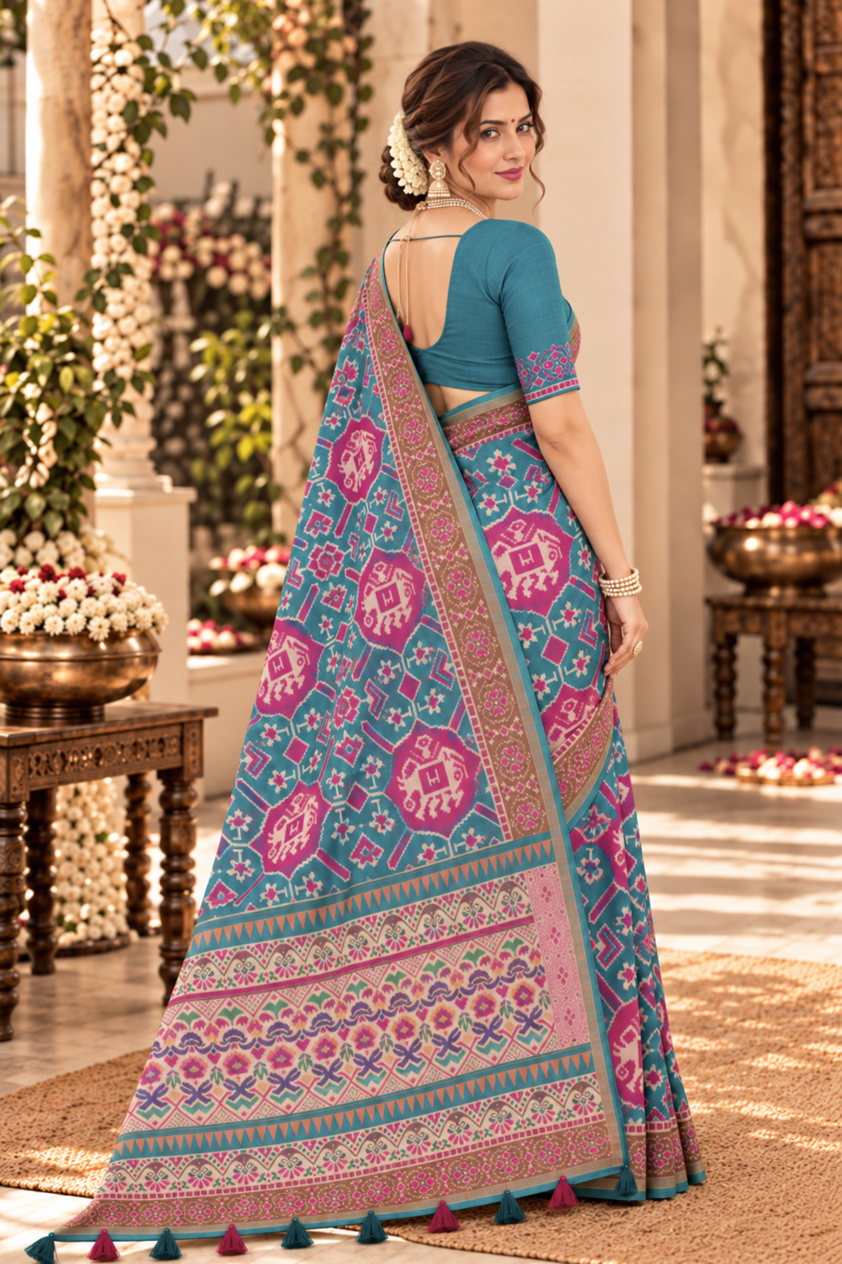 Mayura Printed Saree With 1.5 Mtr Blouse Piece