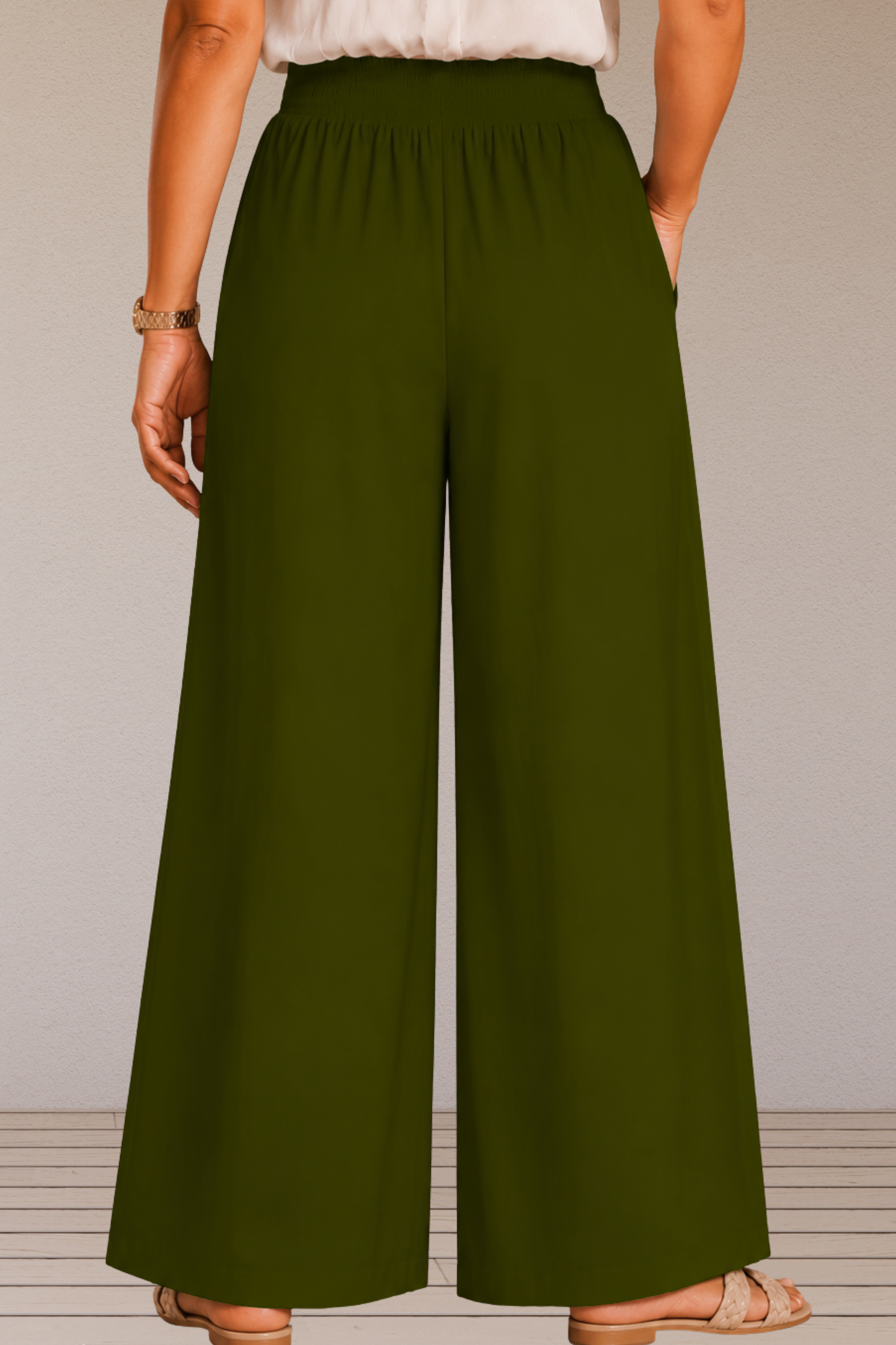 Mehandi Flared Palazzo Pant