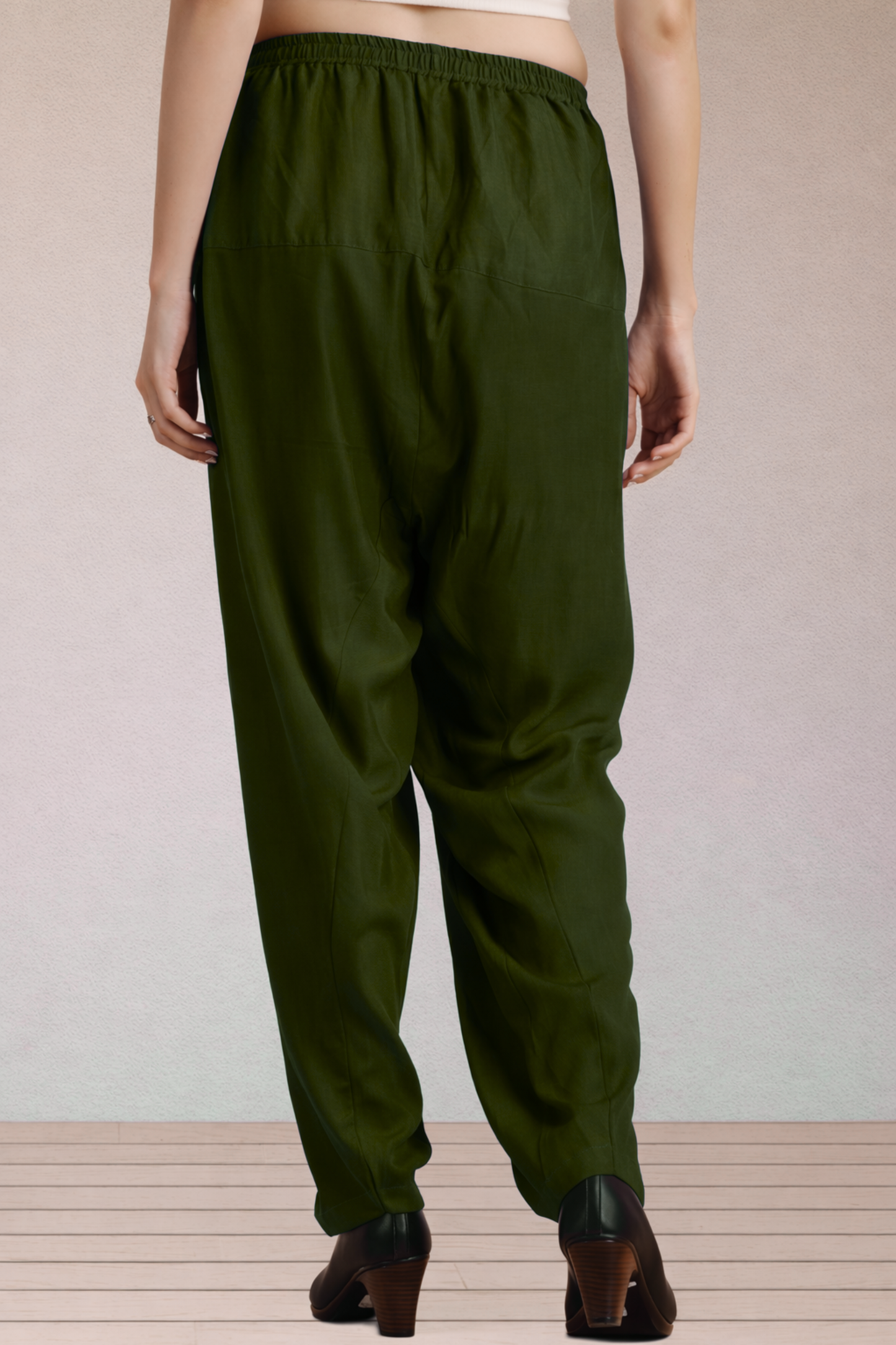 Mehandi Green Easy Fit Rayon Salwar