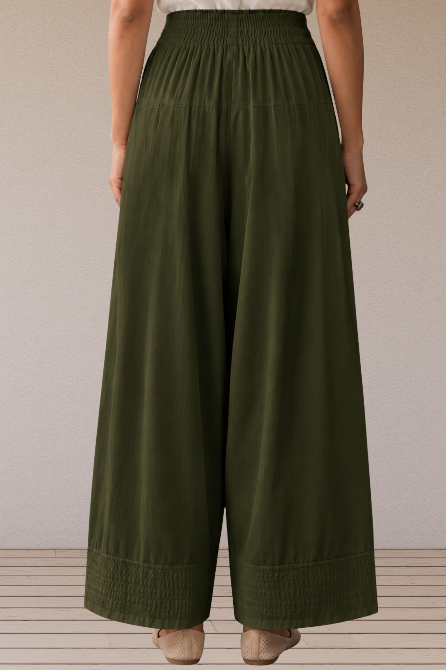 Mehandi Green Rayon Farshi Salwar