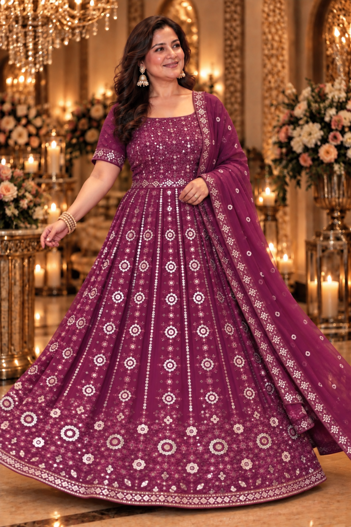 Melodic Sparkle Mirrored Dress