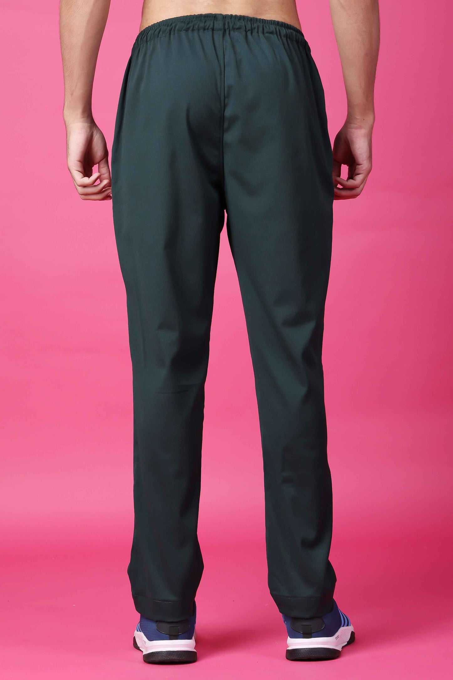 Buy Plus Size Bottle Green Stretch Cargo At Apella | Sizes XS to 10 XL | India | Free Delivery | Customized