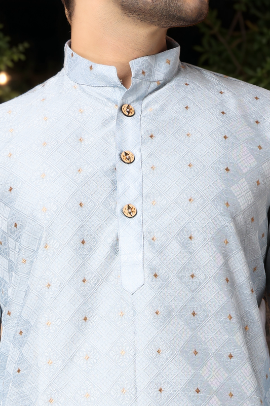 Buy Plus Size North Star Jacquard Kurta Pajama At Apella | Sizes XS to 10 XL | India | Free Delivery | Customized