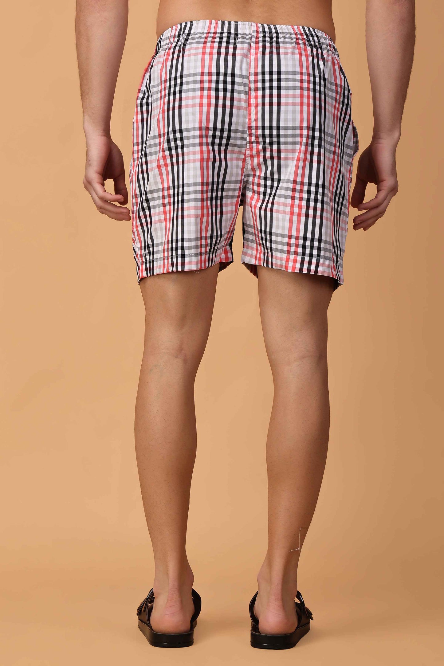 Buy Plus Size Classic Duo Poplin Cotton Shorts At Apella | Sizes XS to 10 XL | India | Free Delivery | Customized