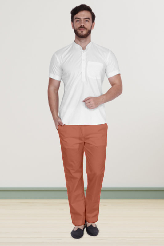 Brick Cotton Pant Pajama