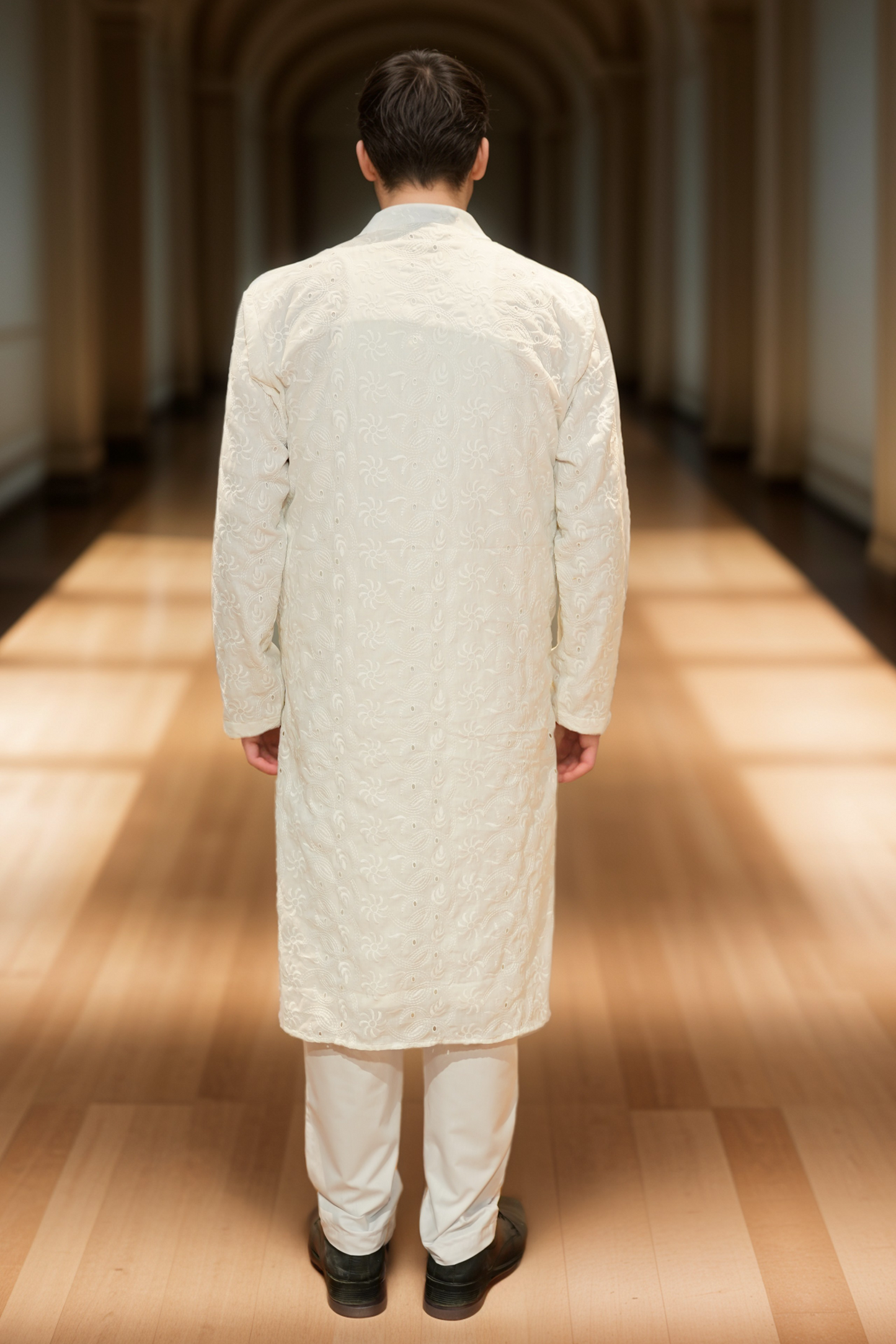 Timeless White Chikan Kurta