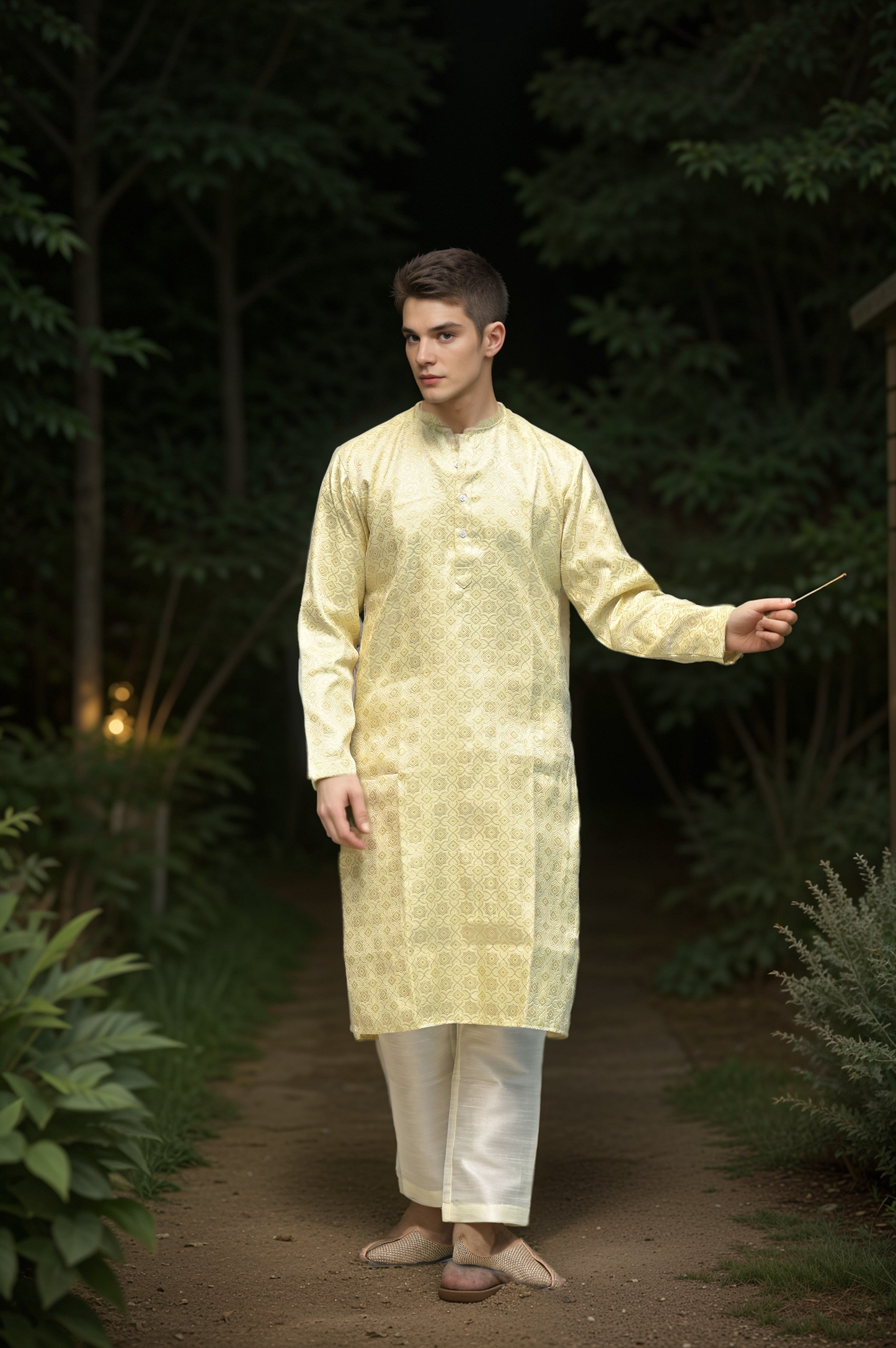 Buy Plus Size Festive Threads Brocade Kurta At Apella | Sizes XS to 10 XL | India | Free Delivery | Customized
