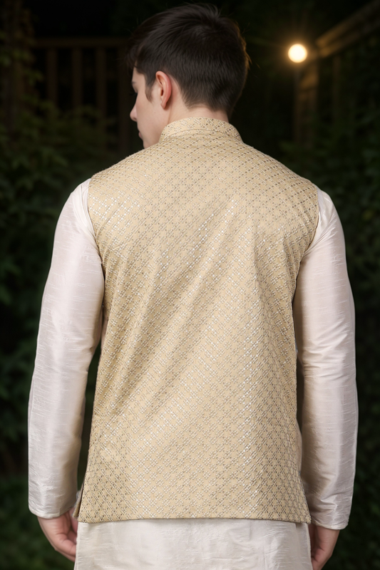 Buy Plus Size Lemony Glimmer Sequinned Vasket At Apella | Sizes XS to 10 XL | India | Free Delivery | Customized