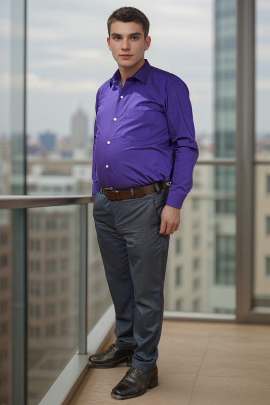 Royal Amethyst Cotton Shirt