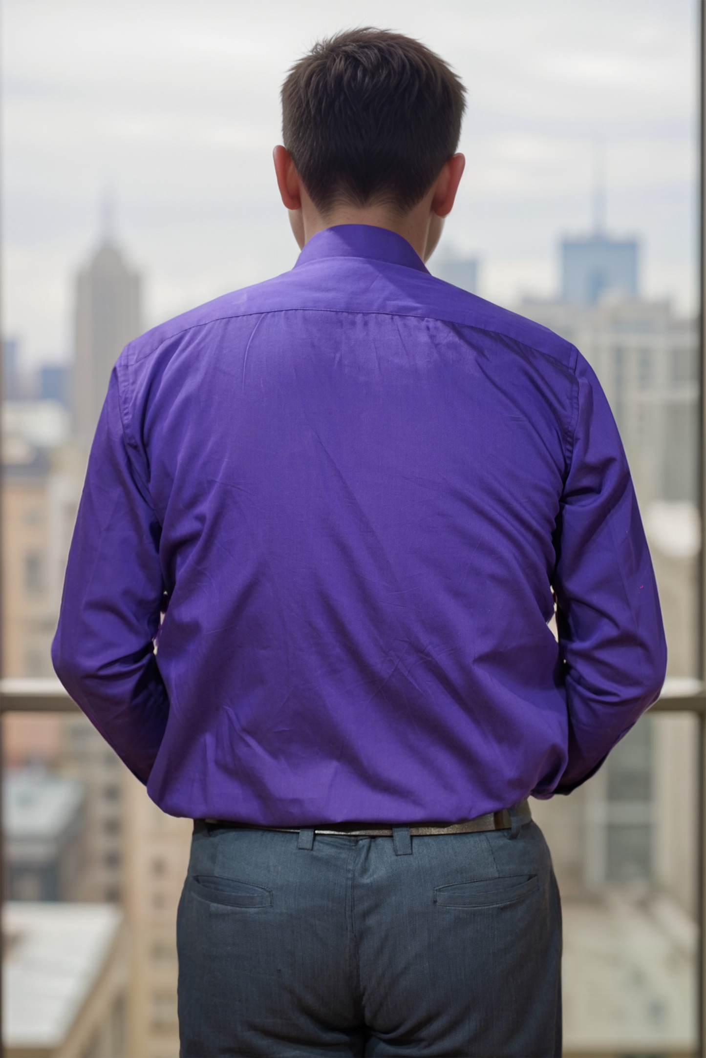 Royal Amethyst Cotton Shirt