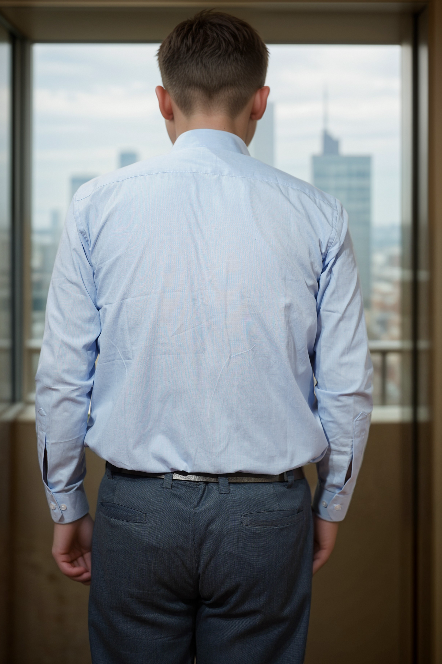 Sky Crest Formal Cotton Shirt