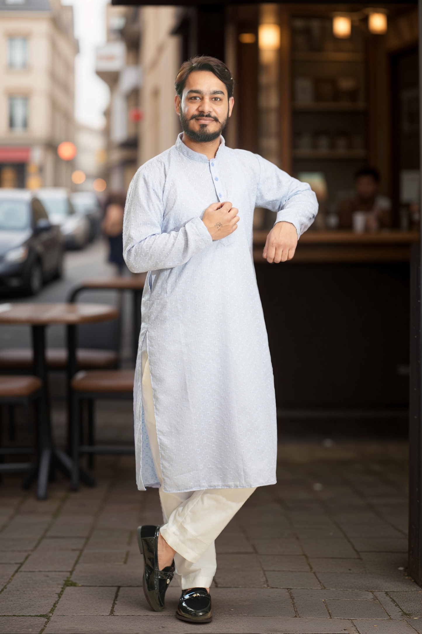 Buy Plus Size Skyline Embroidered Kurta Pajama At Apella | Sizes XS to 10 XL | India | Free Delivery | Customized