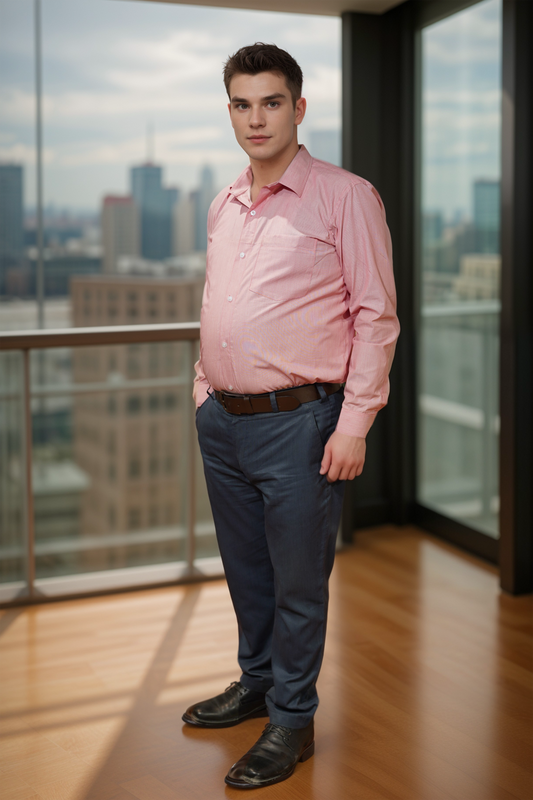 Sunset Stride Stripe Cotton Shirt