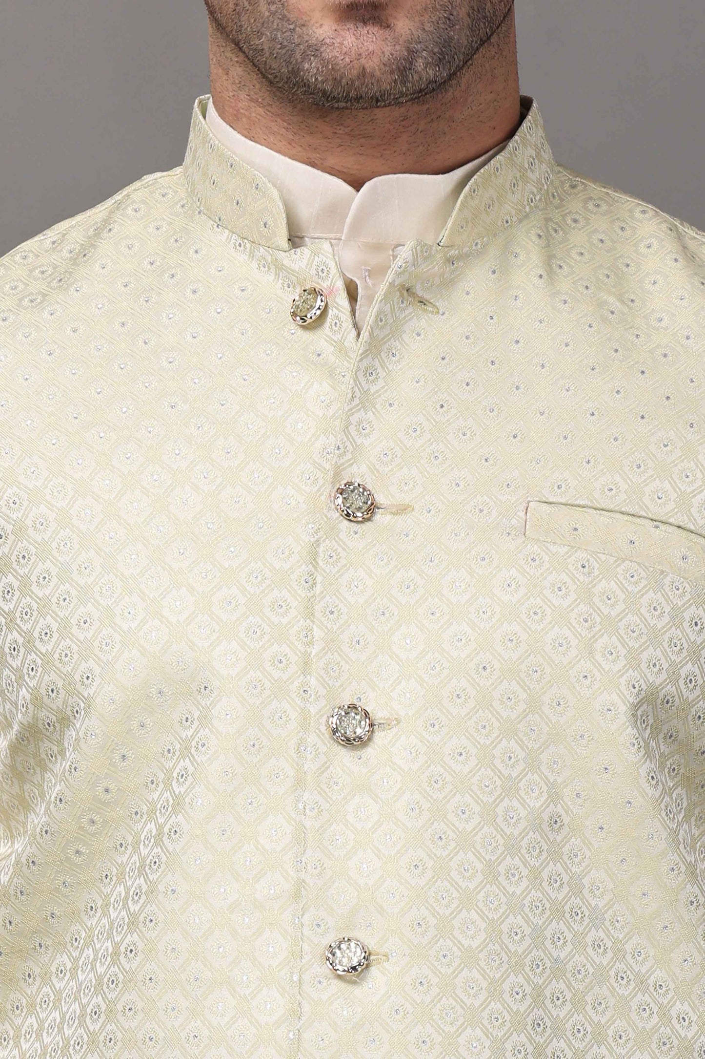 Buy Plus Size Creamy Radiance Fancy Vasket At Apella | Sizes XS to 10 XL | India | Free Delivery | Customized