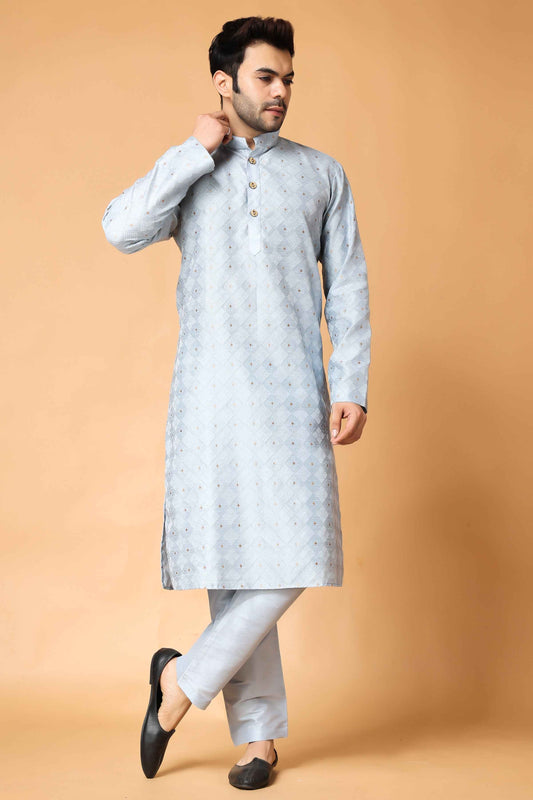 Buy Plus Size North Star Jacquard Kurta At Apella | Sizes XS to 10 XL | India | Free Delivery | Customized