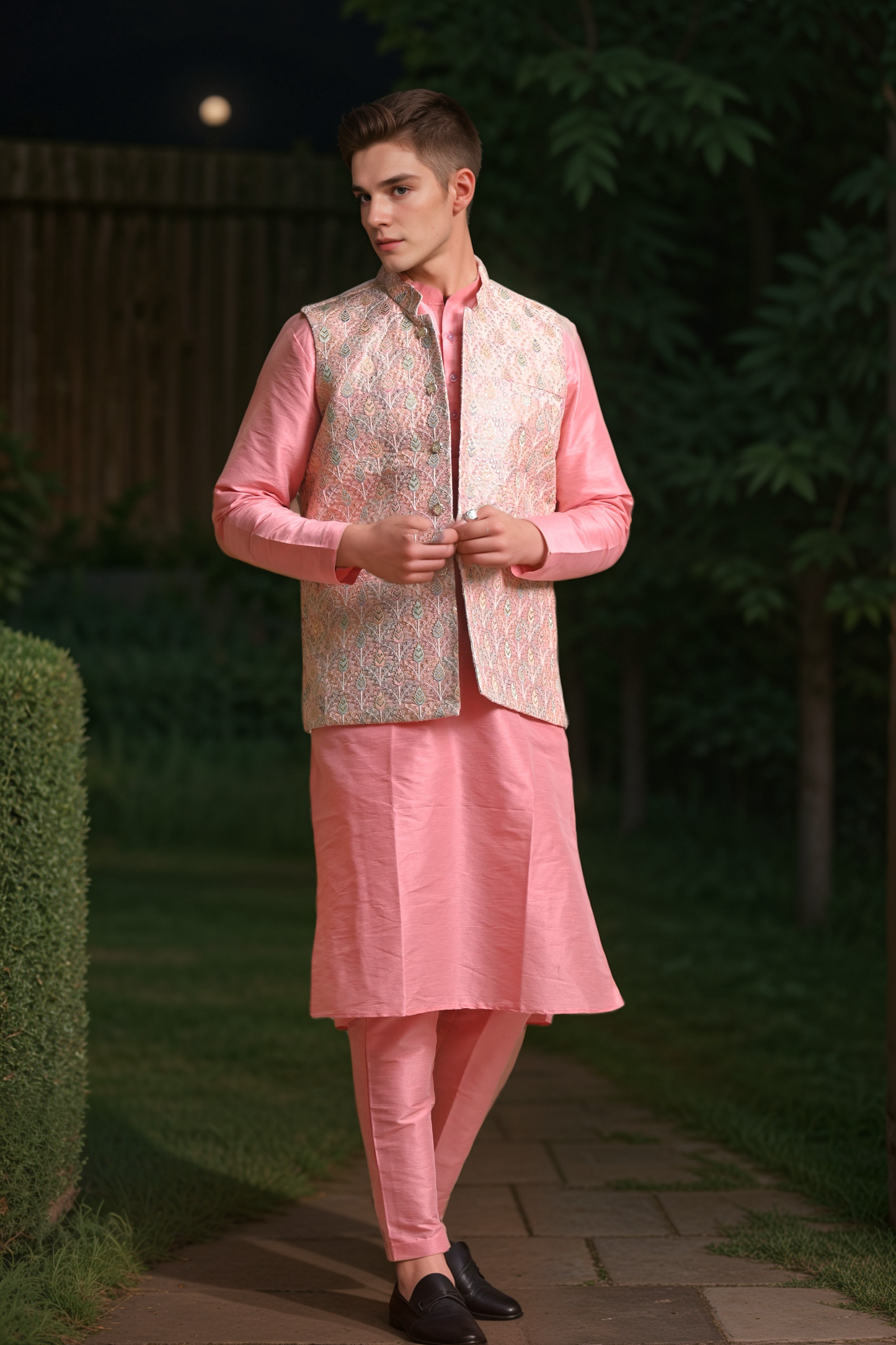 Buy Plus Size Subtle Elegance Kurta Vasket Set At Apella | Sizes XS to 10 XL | India | Free Delivery | Customized