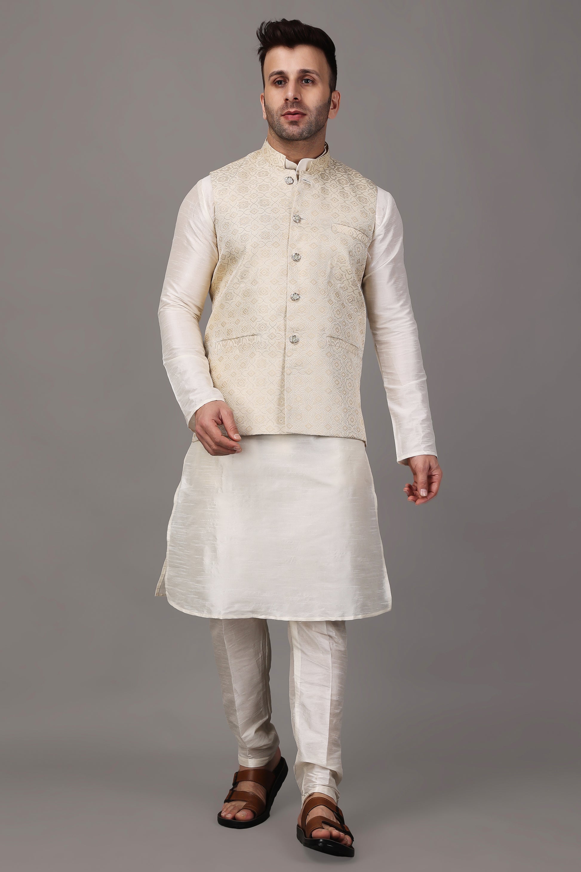 White Nehru Jacket