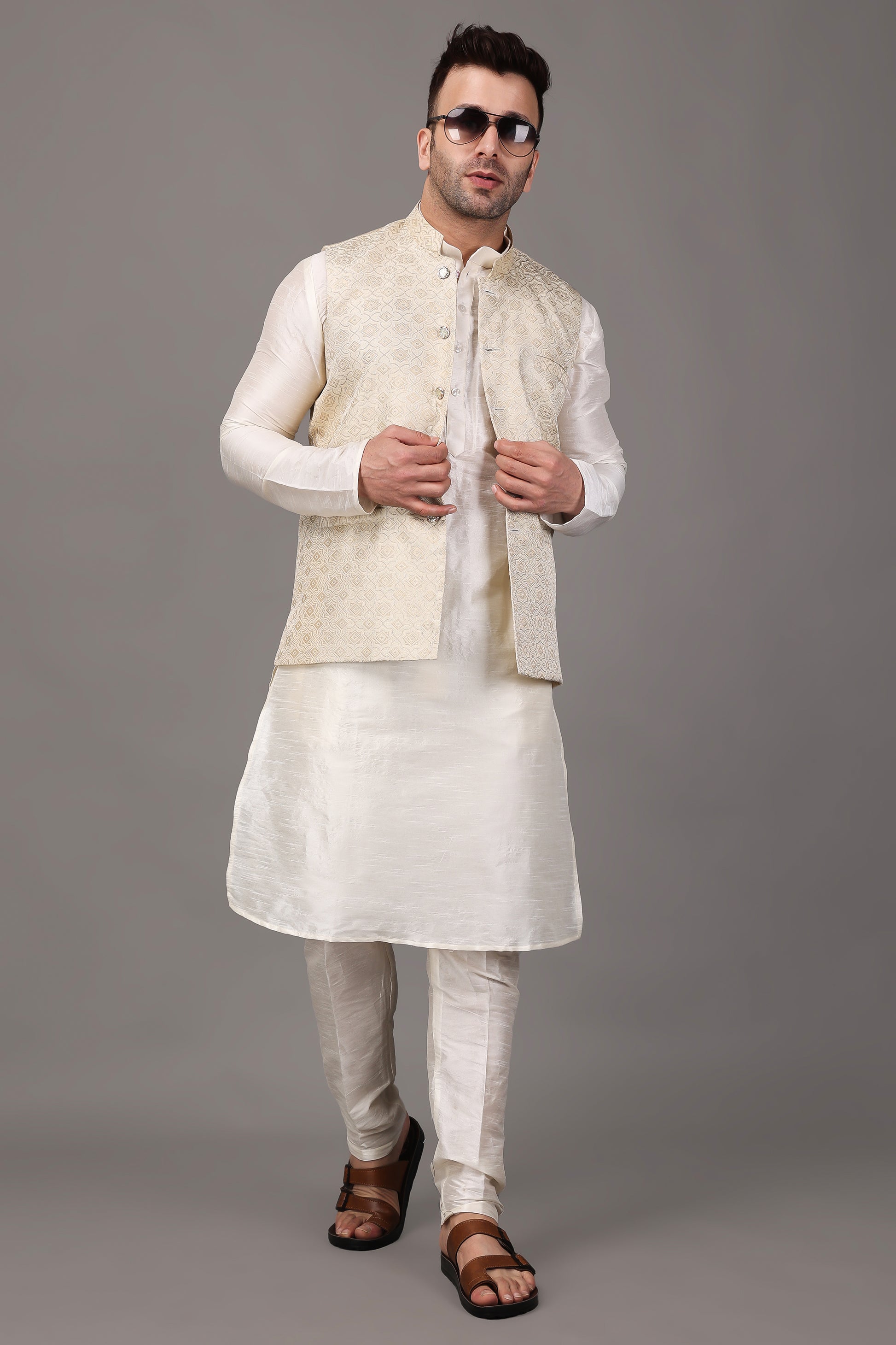 White Nehru Jacket