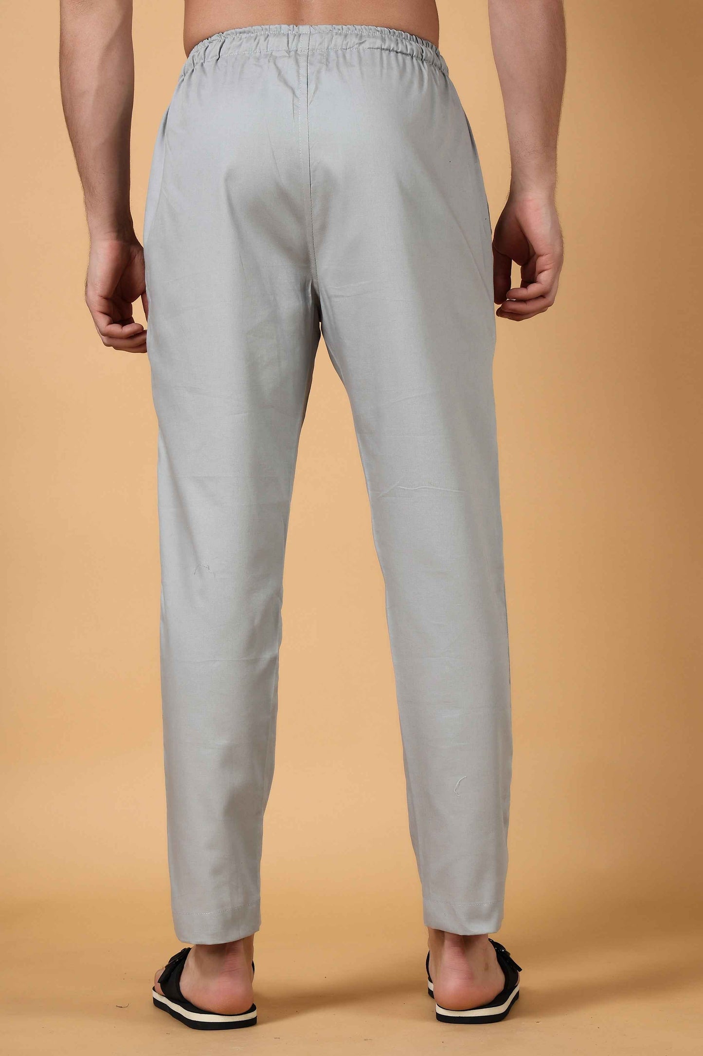 Light Grey Cotton Pajama Pants