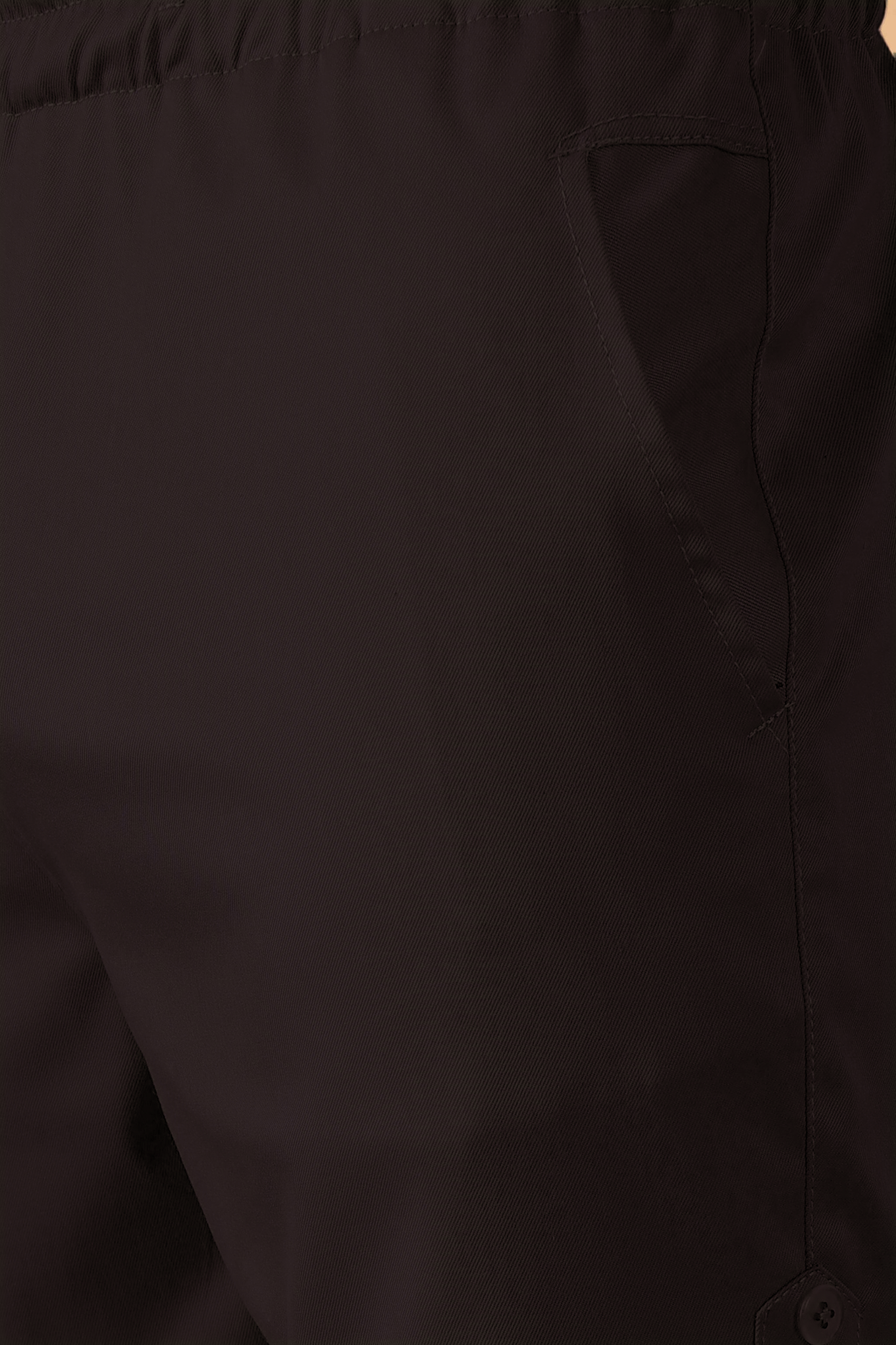 Brown Cotton Lycra Shorts