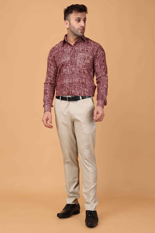 Buy Plus Size Merlot Embrace Woollen Shirt At Apella | Sizes XS to 10 XL | India | Free Delivery | Customized