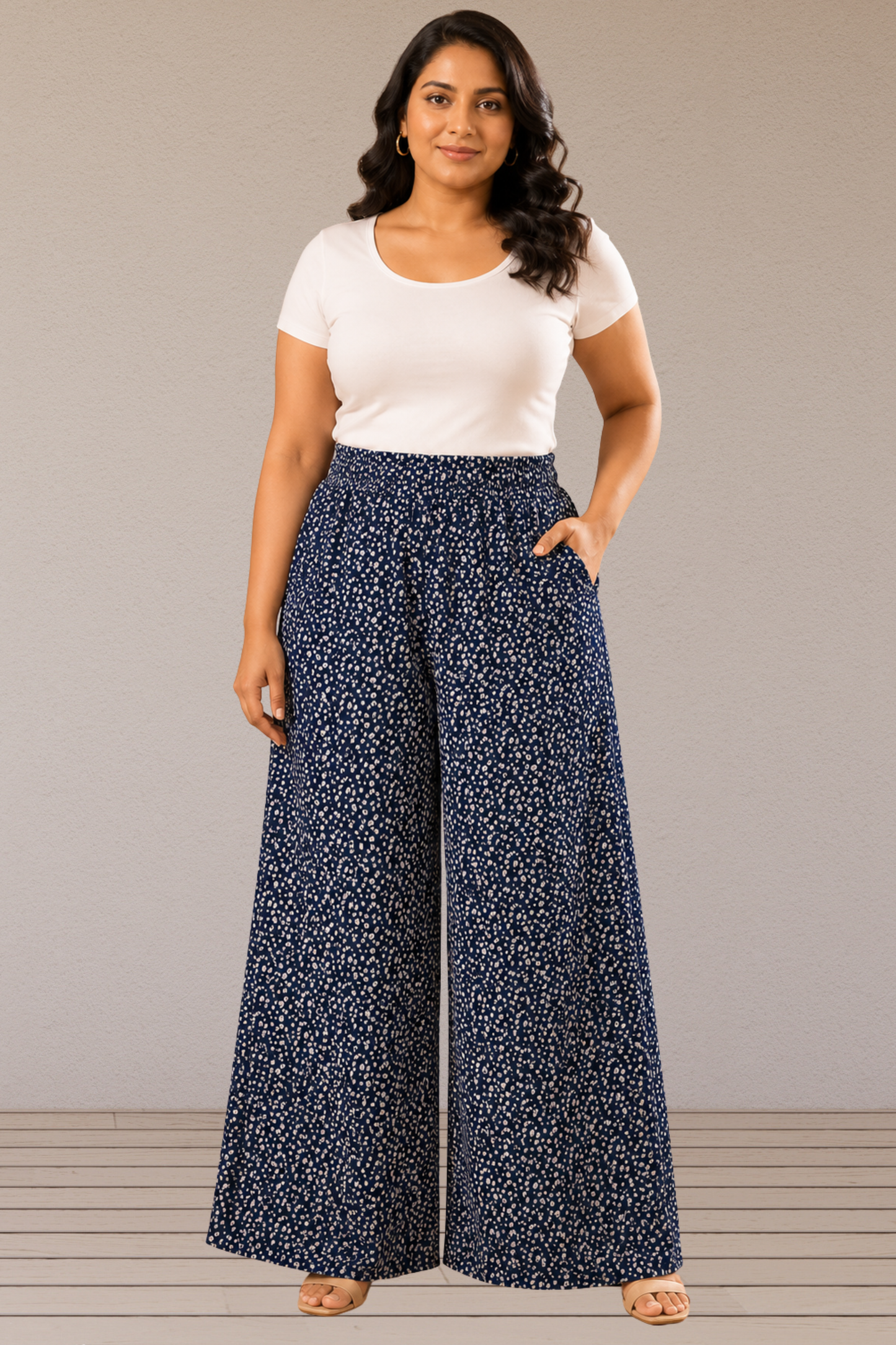 Midnight Dots Rayon Lounge Pants