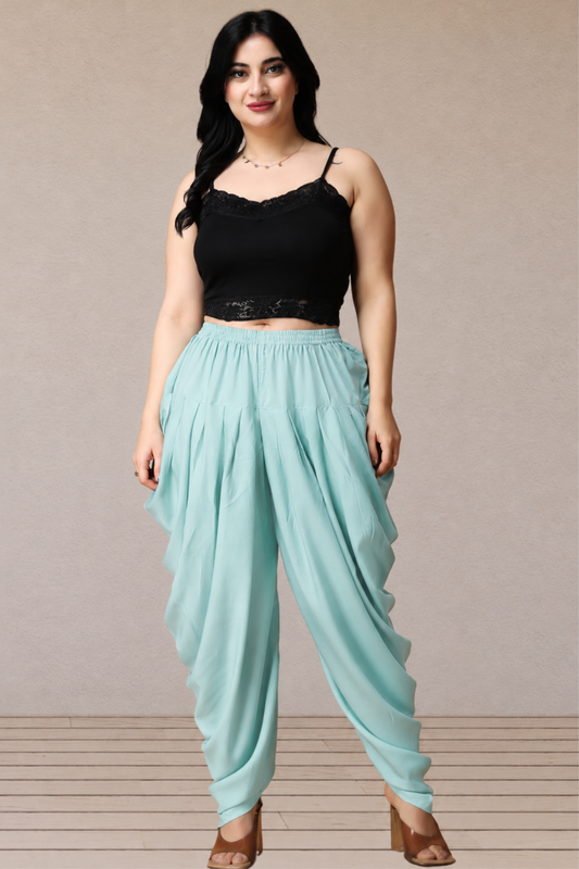Mint Green Belted Dhoti Salwar