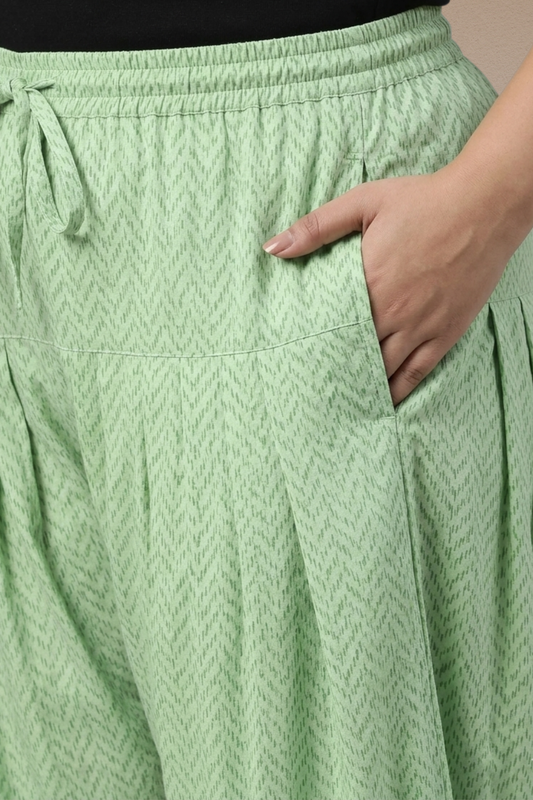Mint Printed Cotton Salwar