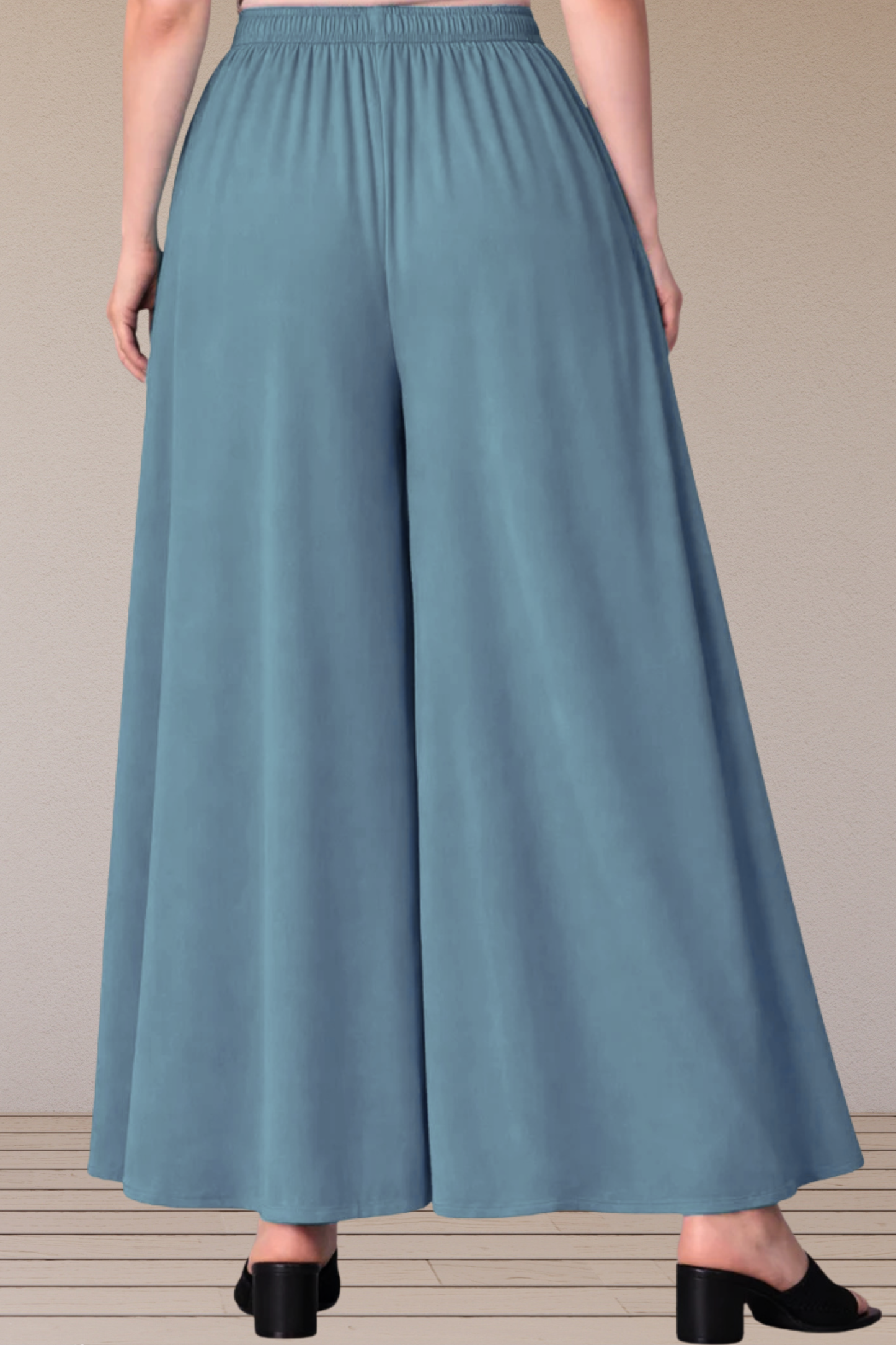 Mist Grey Flow Skirt Palazzo