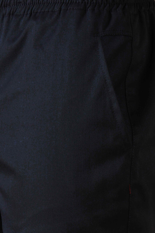 Navy Blue Cotton Lycra Shorts