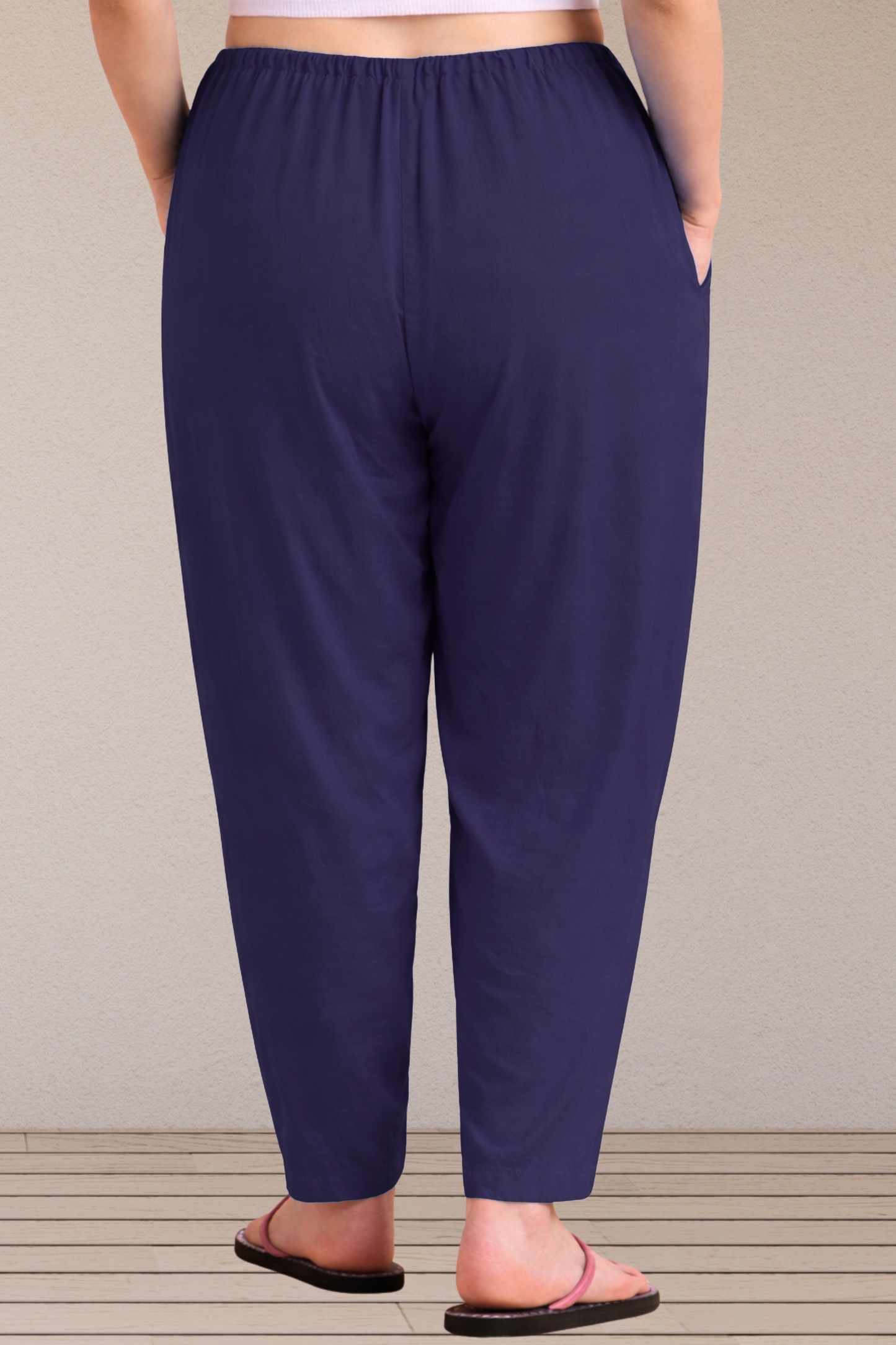 Navy Blue Easy Fit Rayon Maternity Salwar