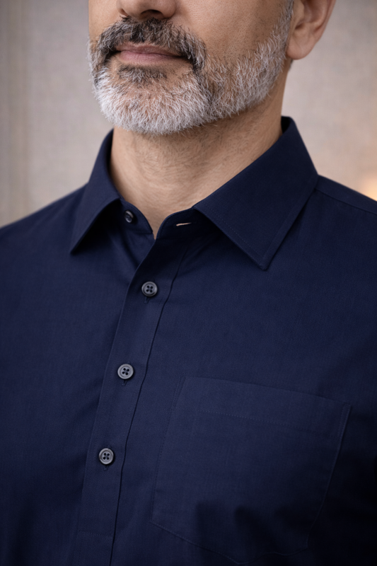 Navy Everyday Cotton Kurta Pajama