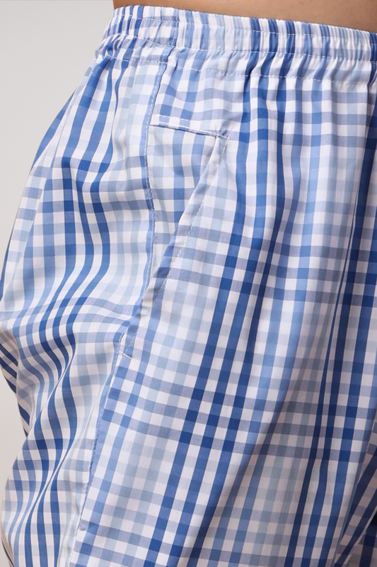 Ocean Checked Comfort Cotton Pajama