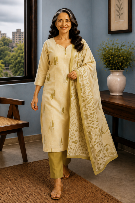 Oh, So Pista Cotton Straight Suit