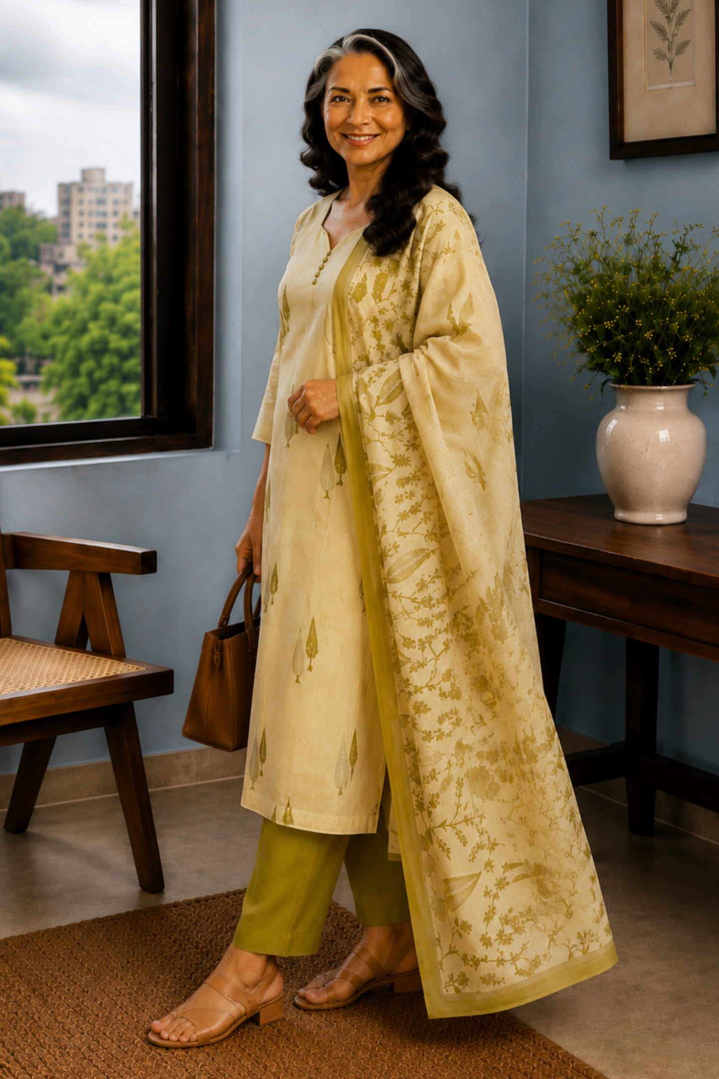 Oh, So Pista Cotton Straight Suit