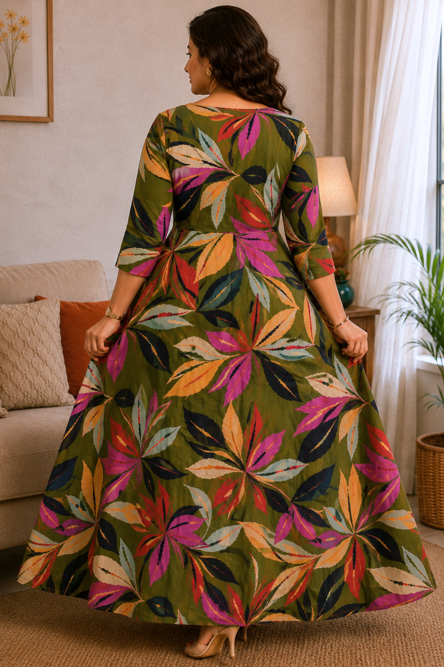 Olive Meadow Summer Dress With Pockets