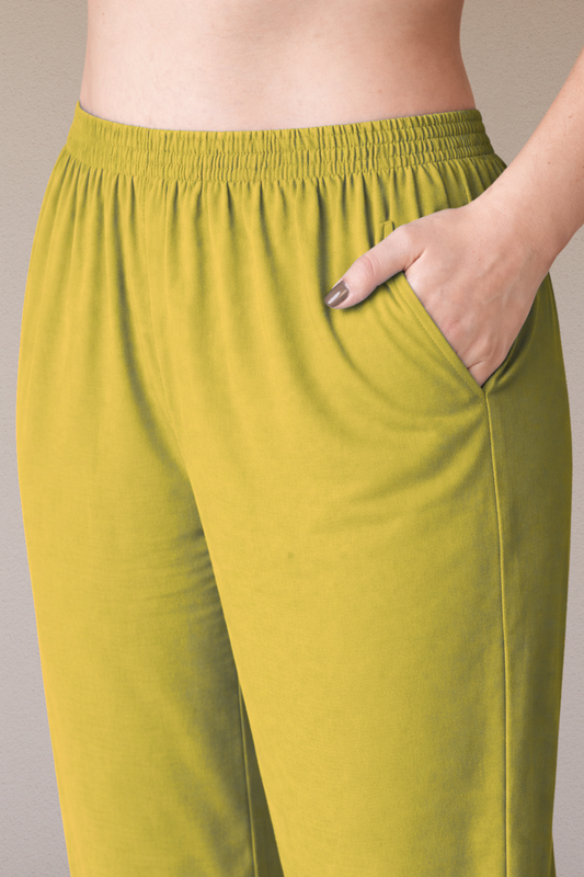 Olive Rayon Kurti Pant