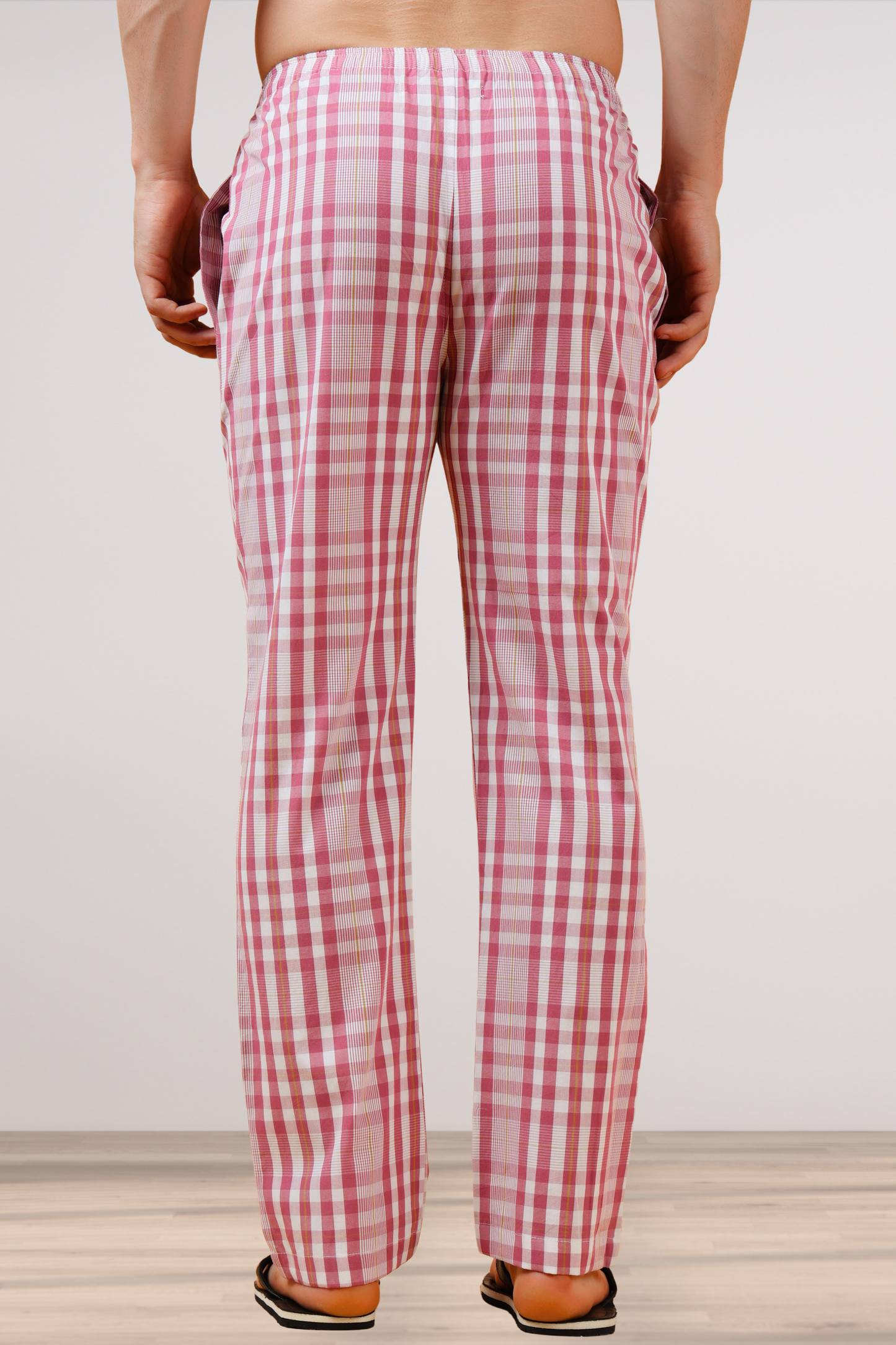 Onion Checked Cotton Pant Pajama