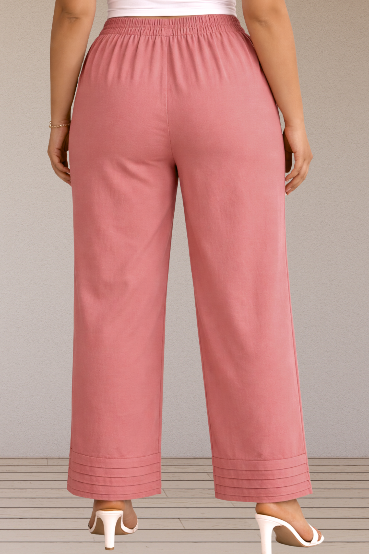 Onion Pintuked Cotton Palazzo