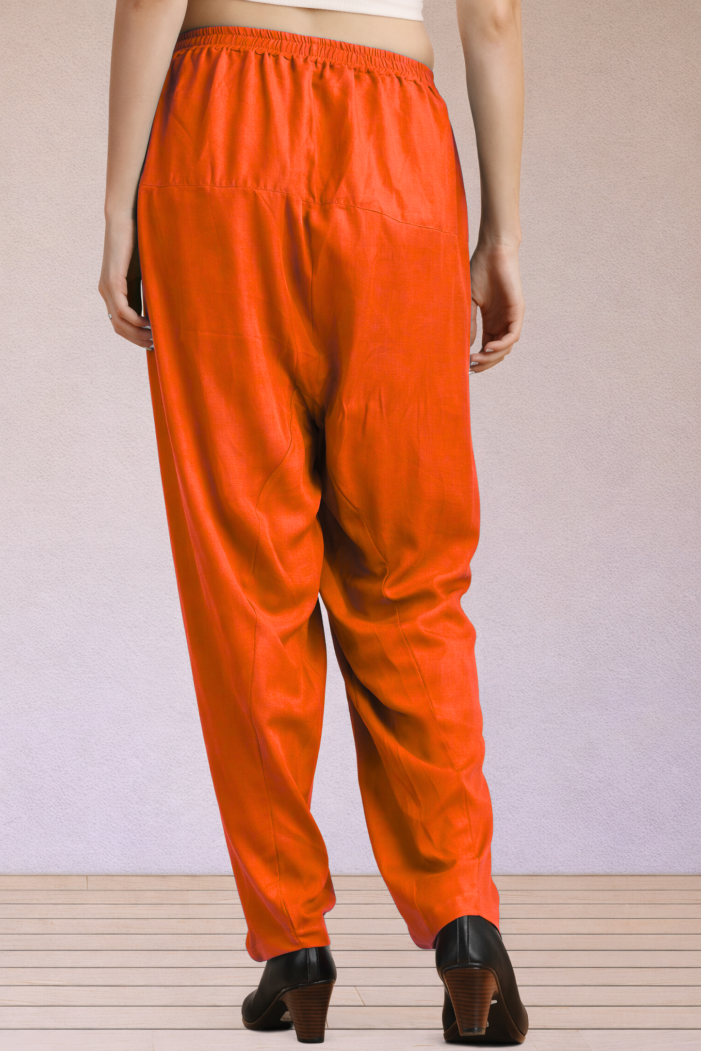 Orange Easy Fit Rayon Salwar