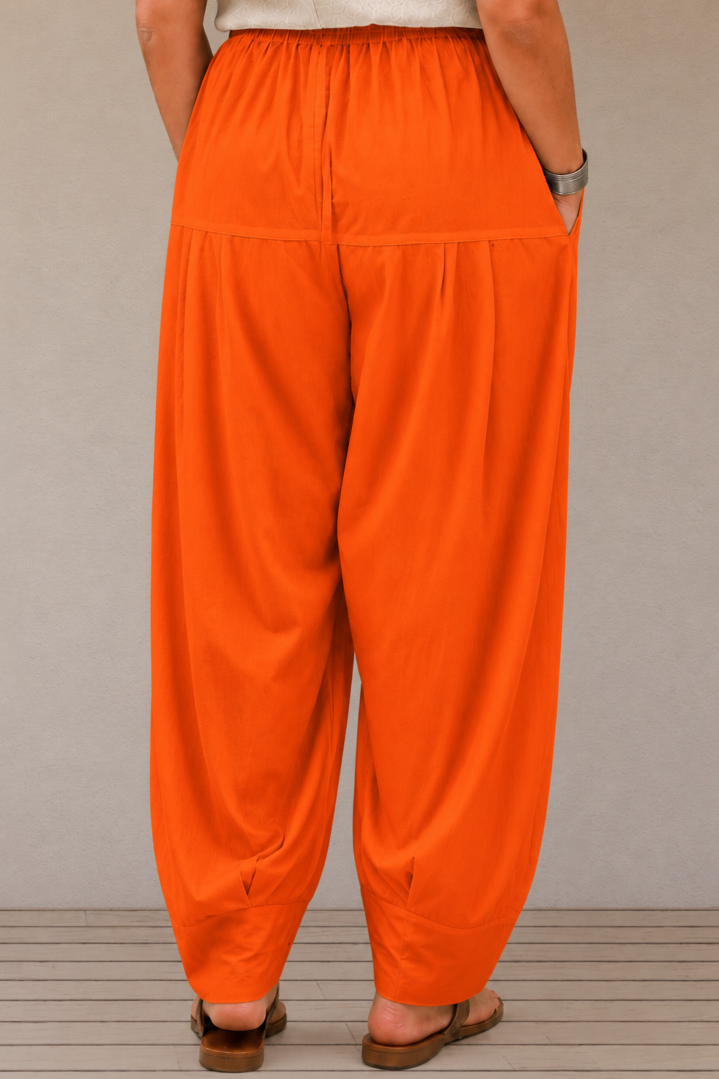 Orange Rayon Farshi Salwar