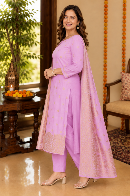 Orchid Bliss Fancy Suit Set