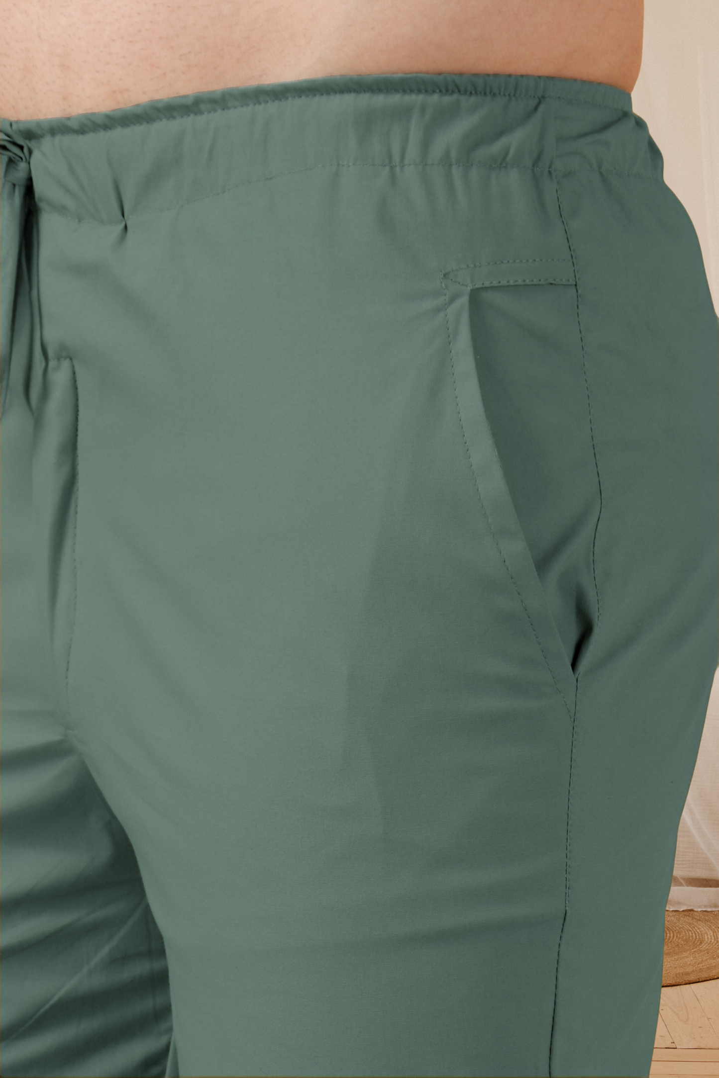 Greyish Green Cotton Cargo