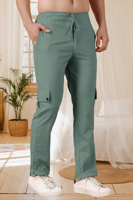 Greyish Green Cotton Cargo