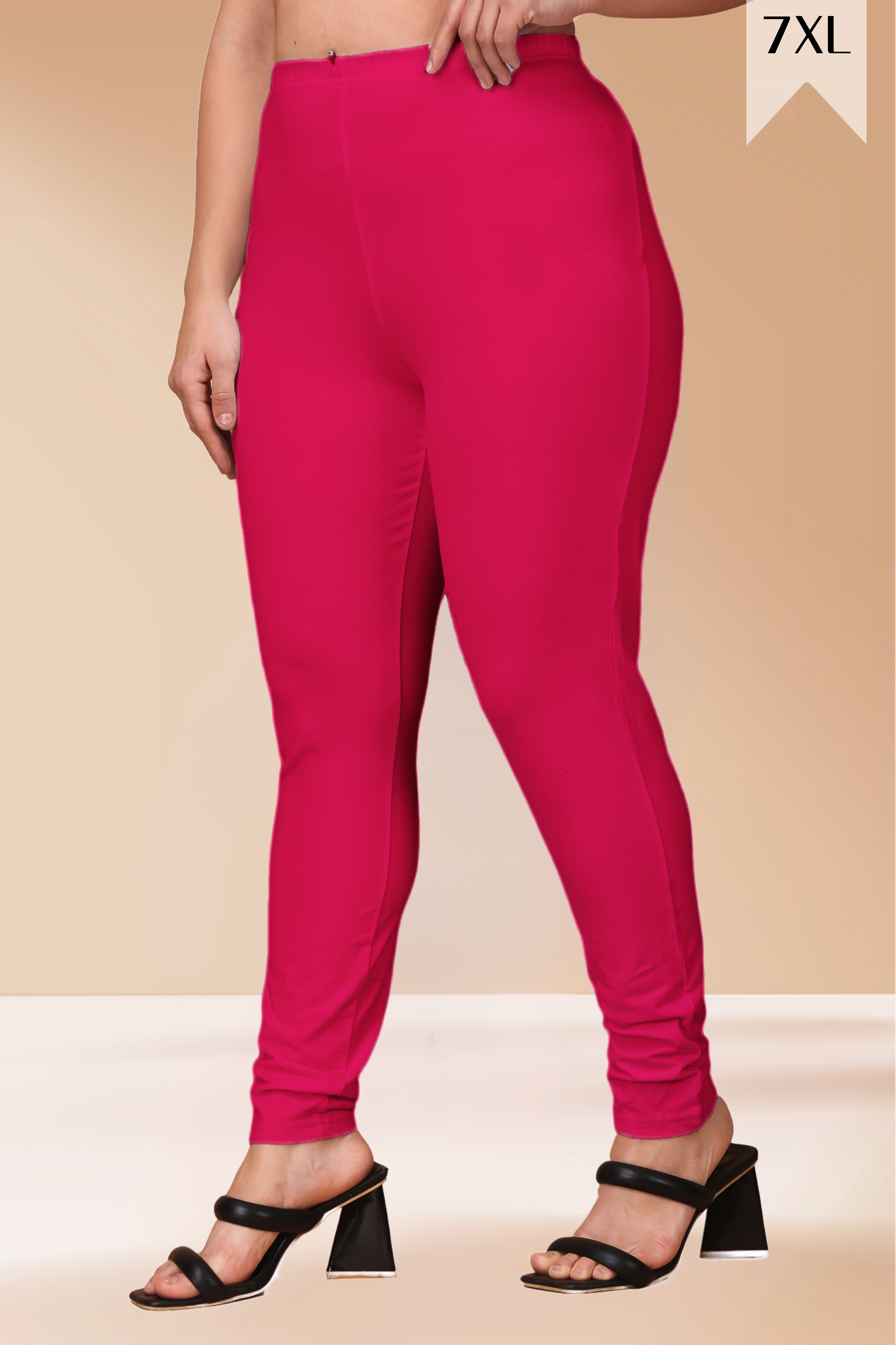 Magenta Cotton Legging 7XL - Main Image